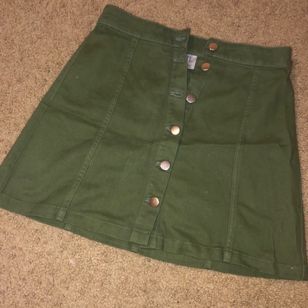 H&M Button-Up A-line Skirt